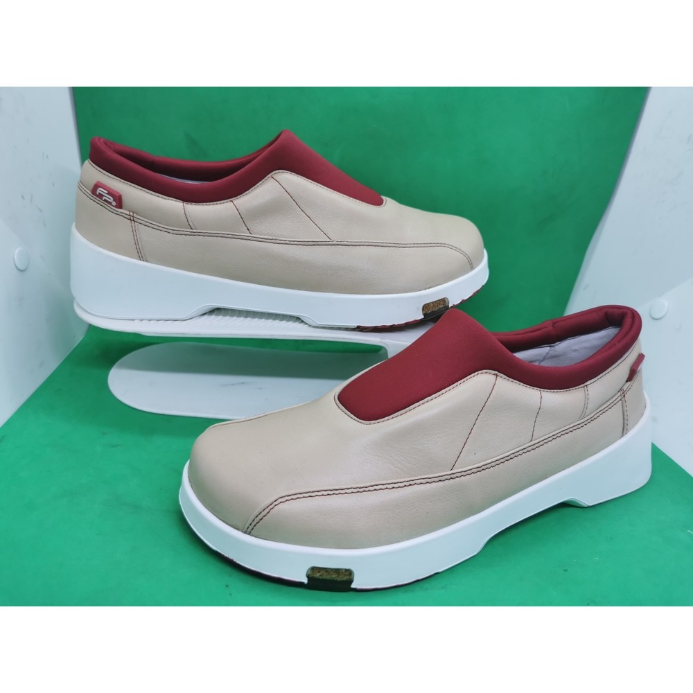 Birkenstock Footprint Unique Schuhe Retro Beige Leather Shoes Mens Size 40/ 7.5